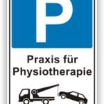 Praxis für Physiotherapie Schild