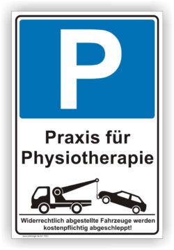 Praxis für Physiotherapie Schild