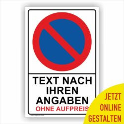 Eingeschränktes Halteverbot Schild Parkverbotsschild