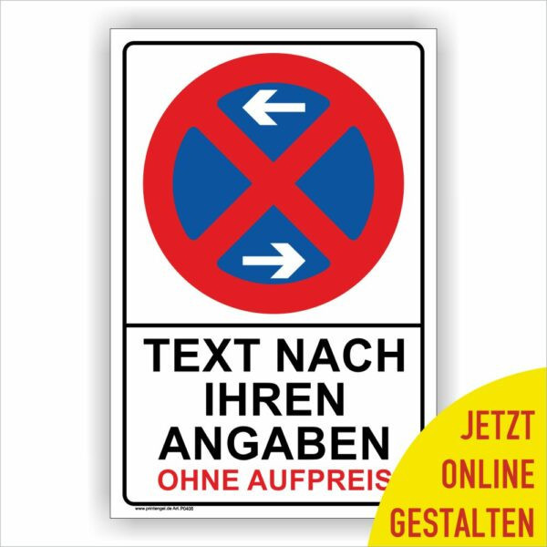 Absolutes Halteverbot Schild Parkverbotsschild