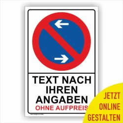 Eingeschränktes Haltverbot Schild Parkverbot