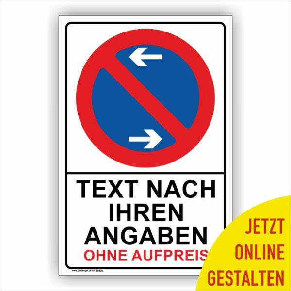 Eingeschränktes Haltverbot Schild Parkverbot