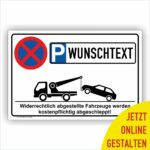 Halteverbot Parkverbot Wunsch Kennzeichen Parkplatz