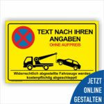 Absolutes Halteverbot Parkplatzschild