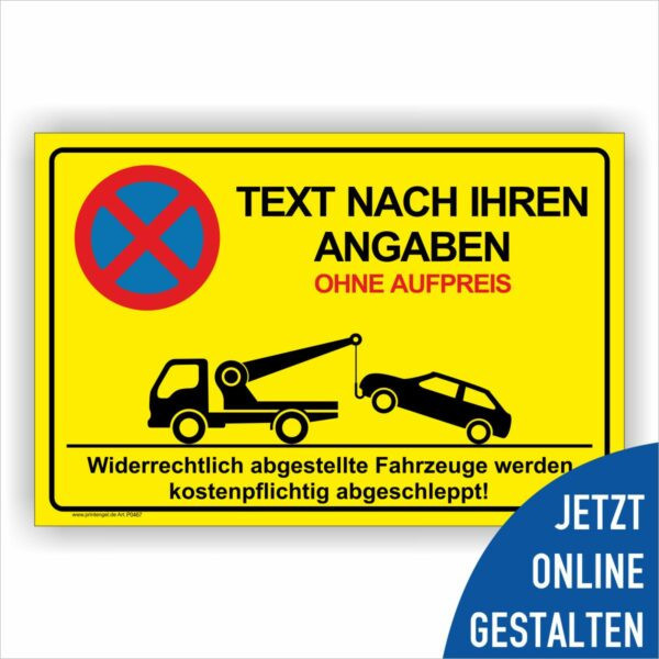 Absolutes Halteverbot Parkplatzschild