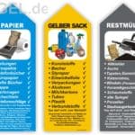 Set Kennzeichnung Behälter Tonne- Container Aufkleber Sticker