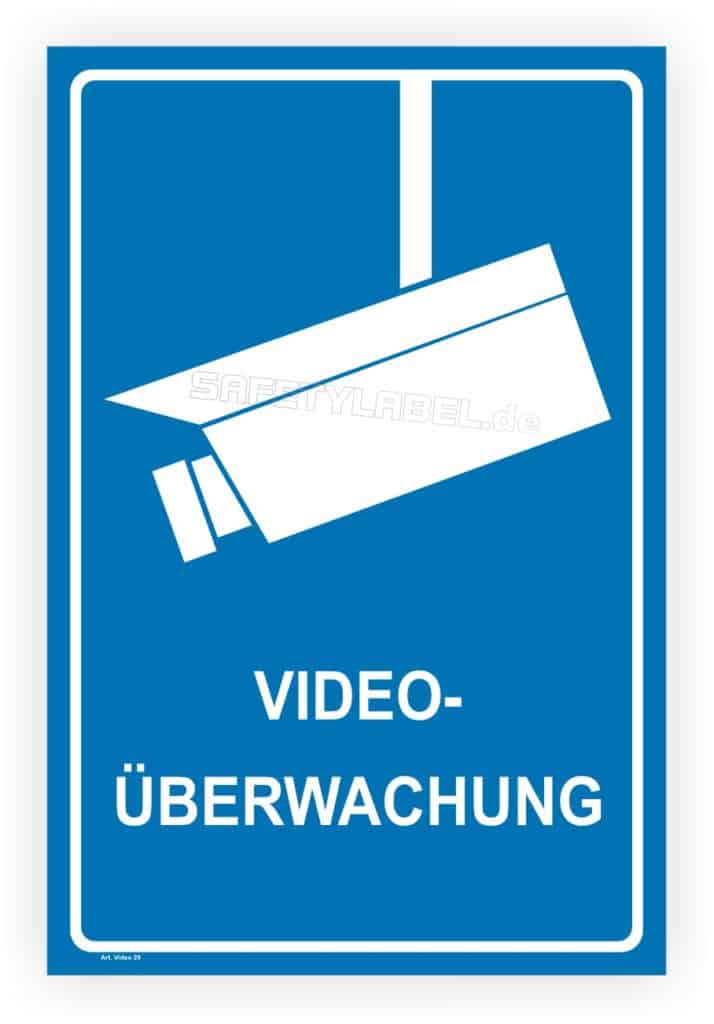 OBJEKT IST ALARMGESICHERT UND VIDEOÜBERWACHT (gelb