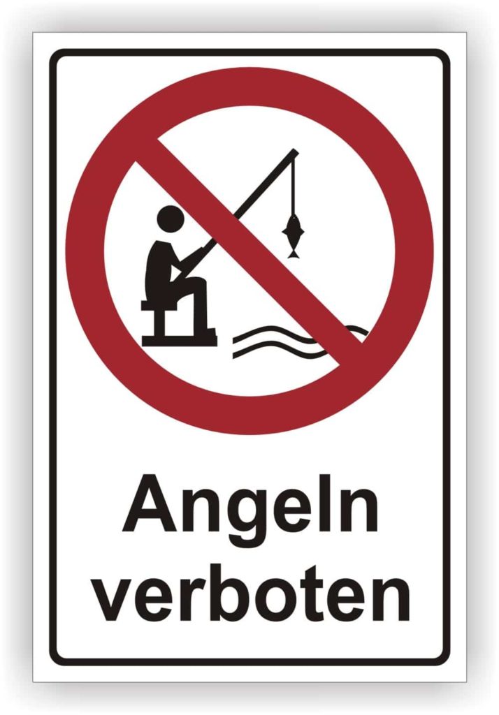Schild Angeln Verboten