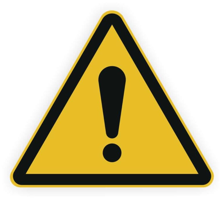 W001 Allgemeines Warnzeichen DIN EN ISO 7010 W001 ASR A1.3 W001 Piktogramm ...