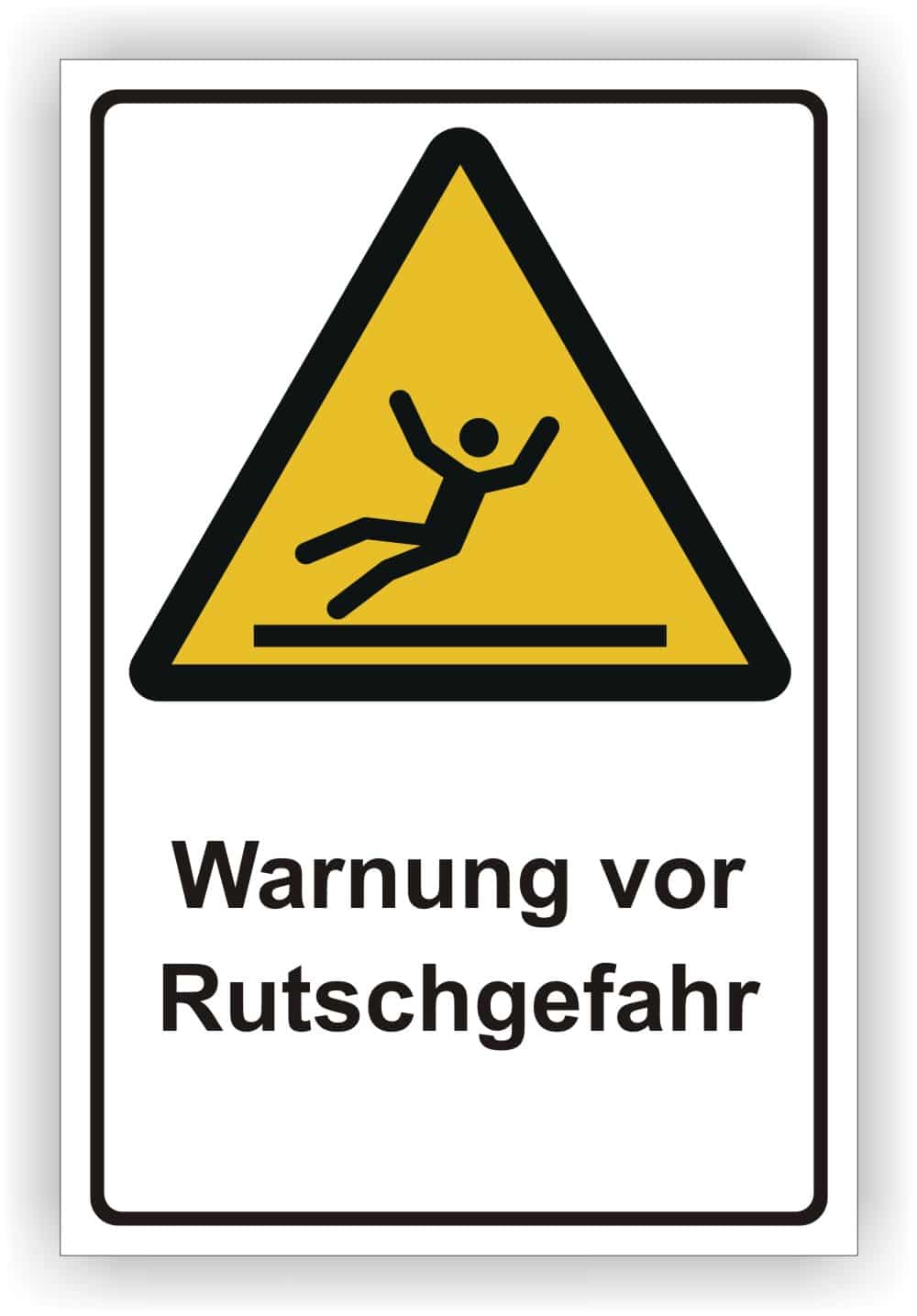 Warnschild Warnung vor Rutschgefahr online bestellen