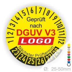 Dguv Prüfplaketten Logo Wunschtext