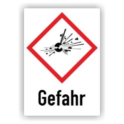 Gefahrstoffetiketten Explosion