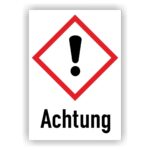 GHS kennzeichnung Ausrufezeichen - Achtung