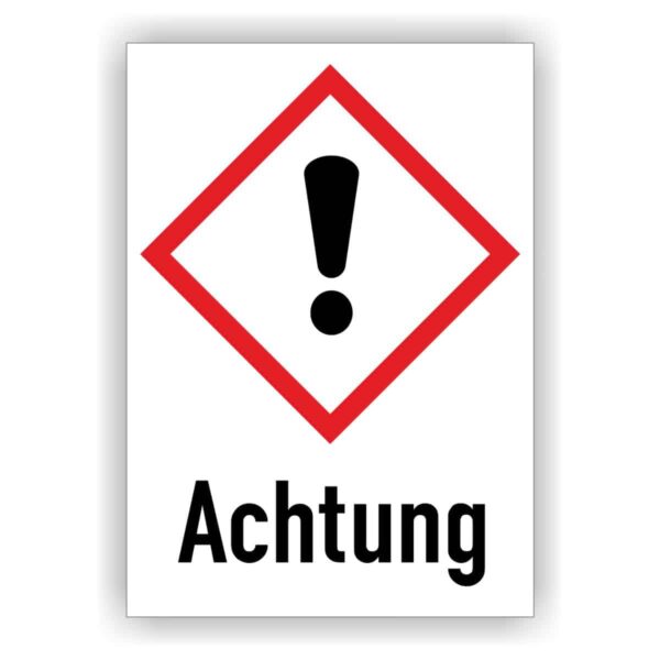 GHS kennzeichnung Ausrufezeichen - Achtung