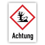 symbole gefahrstoffe GHS09 - Gefahrstoffetikett nach GHS - Umwelt - Achtung