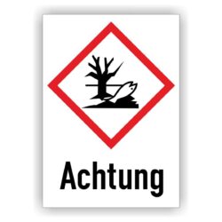 symbole gefahrstoffe GHS09 - Gefahrstoffetikett nach GHS - Umwelt - Achtung