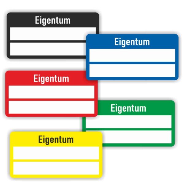 eigentum aufkleber