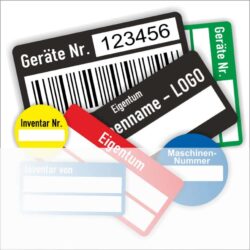 Inventaretisierung-Barcode-Eigentum-Etiketten