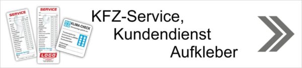 KFZ-Service-Kundendienst-Aufkleber