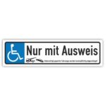 Nut für Rollstuhlfahrer mit Ausweis