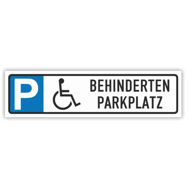 Pakplatz für Rollstuhlfahrer