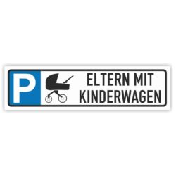 ELTERN MIT KINDERWAGEN Parkplatzreservierer