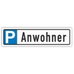 Anwohner Parkplatzschild Parkplatzreservierer