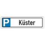 Küster Parkplatzschild