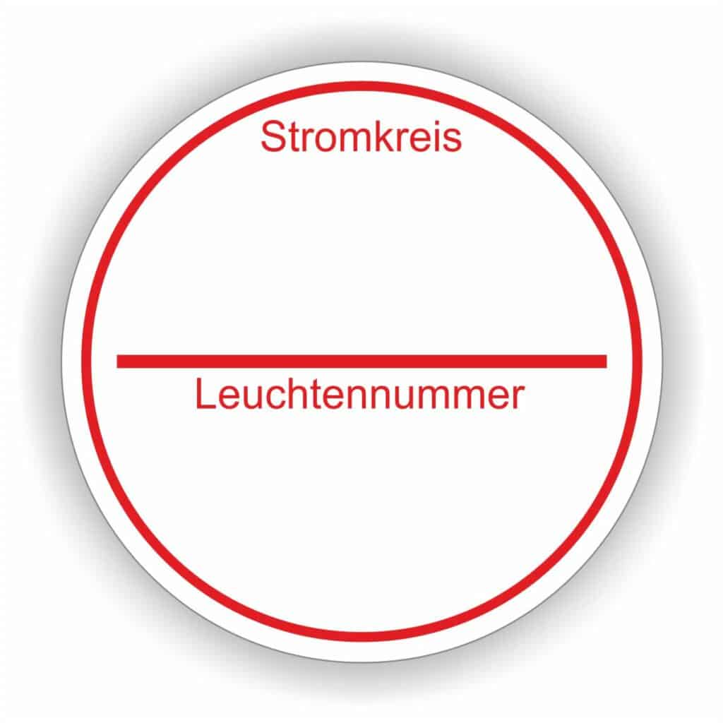 Leiterkennzeichen N 12,5mm - 1000x Neutralleiter Etiketten Blau-weiß