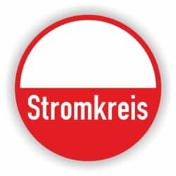 Stromkreis Aufkleber Stromkreiskennzeichnung vorgedruckt Stromkreisbezeichnung