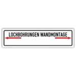 Ansicht Lochbohrungen Wandmontage