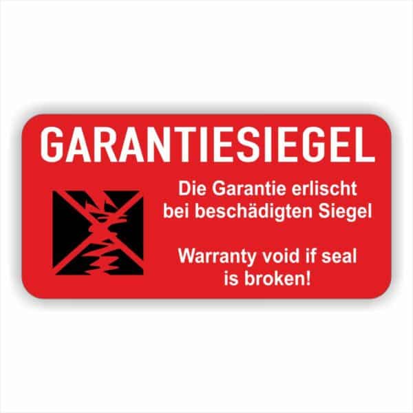 Garantie Siegel in rot