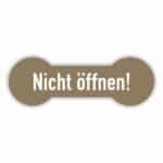 Nicht öffnen Siegel in braun