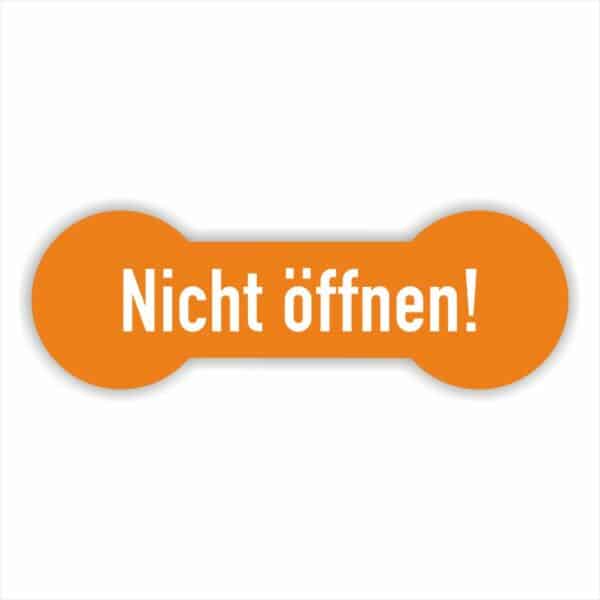 Nicht öffnen Siegel orange