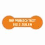 Siegel Etiketten Wunschtext-orange