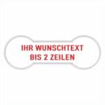 Siegel Etiketten Wunschtext-rot