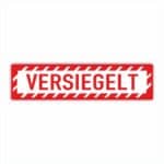 Versiegelt Siegel Etiketten