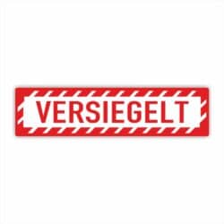 Versiegelt Siegel Etiketten