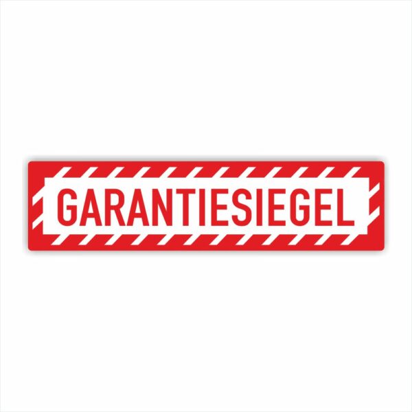 Garantie Siegel Etiketten