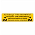 Sicherheitssiegel Elektrostatisch gefährdete Bauelemente