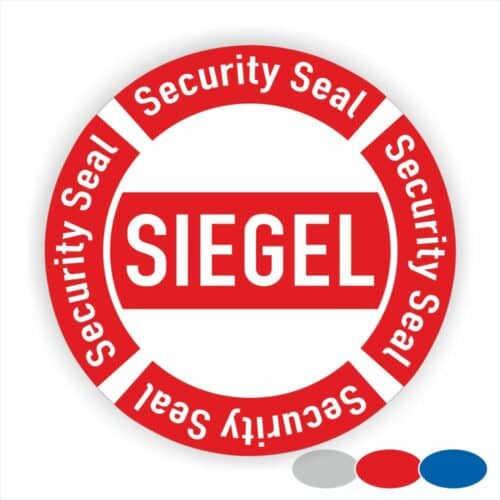 Produktbild von Selbstklebende Prüfplaketten 25x45mm LEMAX Sicherheitssiegel Aufkleber Für Erste-Hilfe-Kästen - 25x45mm, 12 Stück Pro Bogen Sicherheitsfolie Aufkleber