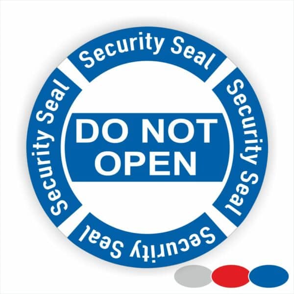 Security Seal Siegel DO NOT OPEN