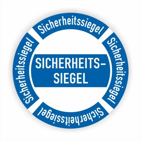 Siecherheitsiegel Siegel Manipulatiossicher