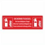 Feuerlöscher Sicherheitssiegel Feuerlöschschränke