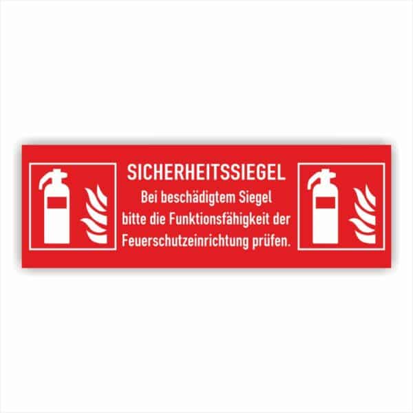 Feuerlöscher Sicherheitssiegel Feuerlöschschränke