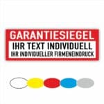 Siegel Sicherheitssiegel Individuell-rot