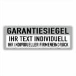 Garantie Siegel Sicherheitssiegel Individuell-grau