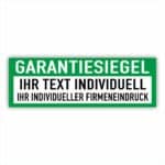 Garantie Siegel Sicherheitssiegel Individuell-grün