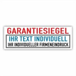 Garantie Siegel Sicherheitssiegel Individuell-weß