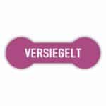 Versiegelt Sicherheitssiegel in farbe lila